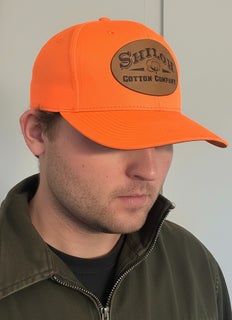 Blaze Orange Patch Hat